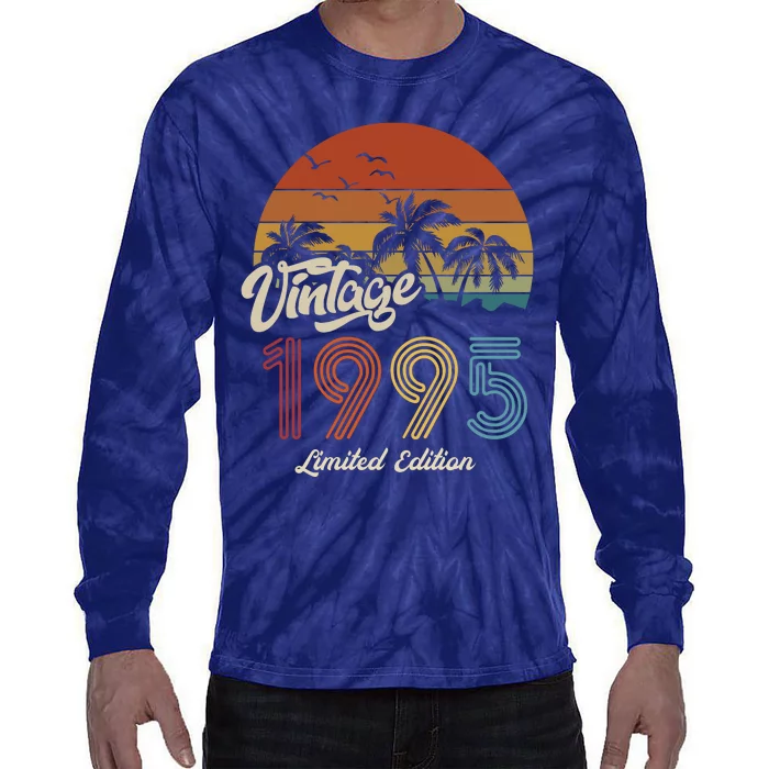 28th Birthday Vintage Limited Edition 1995 Tie-Dye Long Sleeve Shirt