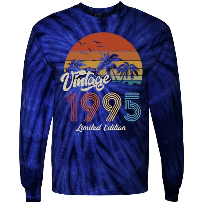 28th Birthday Vintage Limited Edition 1995 Tie-Dye Long Sleeve Shirt