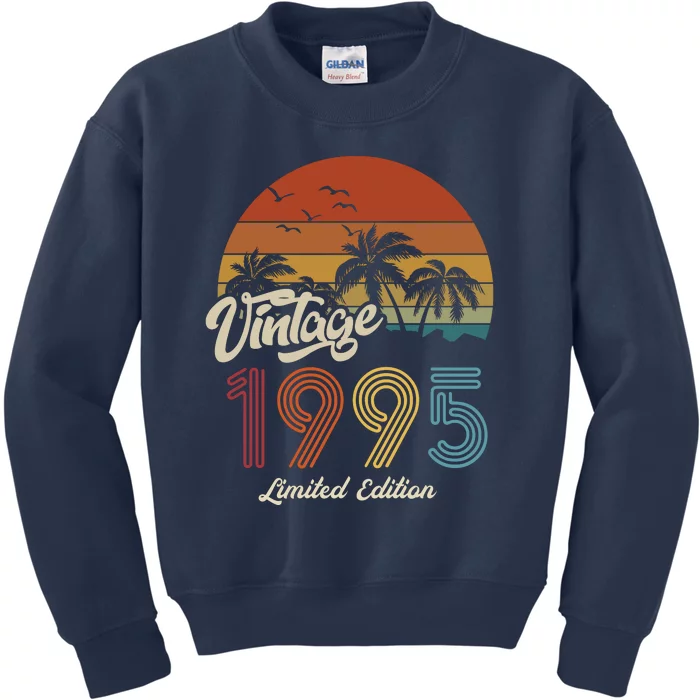 28th Birthday Vintage Limited Edition 1995 Kids Sweatshirt