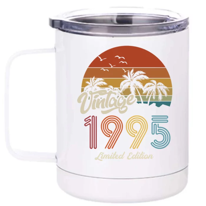 28th Birthday Vintage Limited Edition 1995 Front & Back 12oz Stainless Steel Tumbler Cup