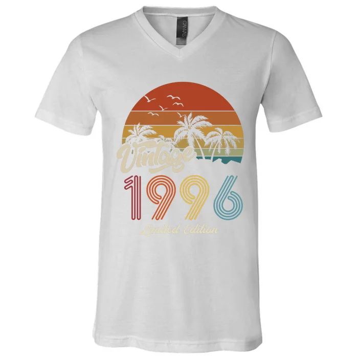 27th Birthday Vintage Limited Edition 1996 V-Neck T-Shirt