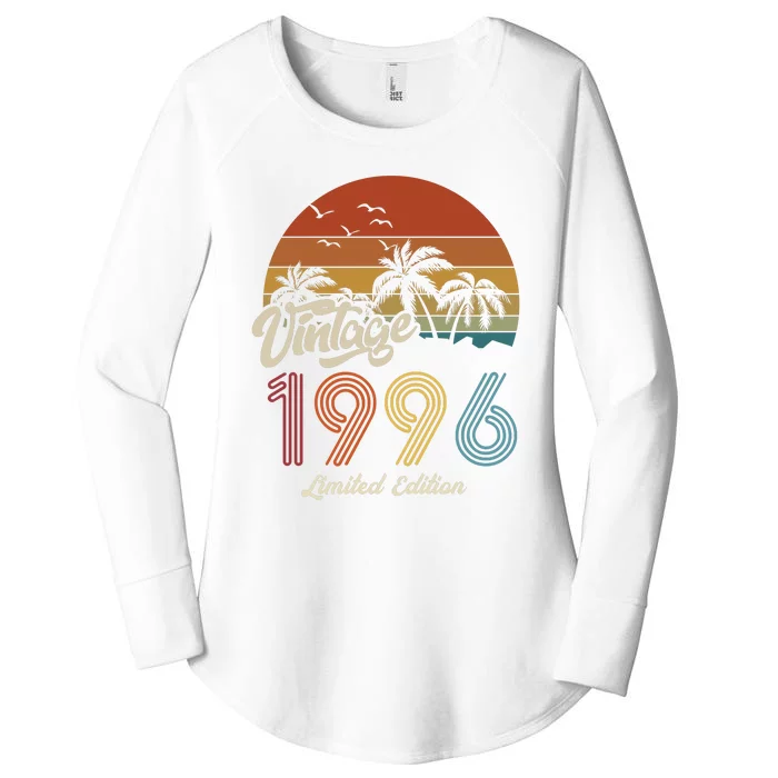 27th Birthday Vintage Limited Edition 1996 Women's Perfect Tri Tunic Long Sleeve Shirt