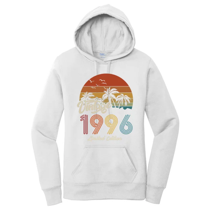 27th Birthday Vintage Limited Edition 1996 Women's Pullover Hoodie