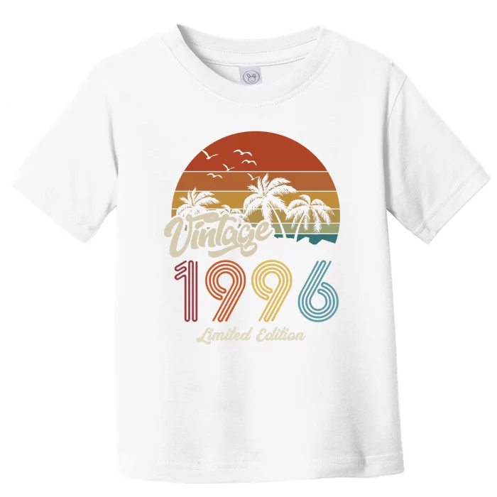 27th Birthday Vintage Limited Edition 1996 Toddler T-Shirt