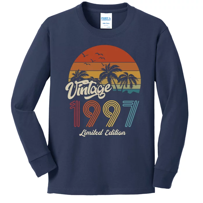 26th Birthday Vintage Limited Edition 1997 Kids Long Sleeve Shirt