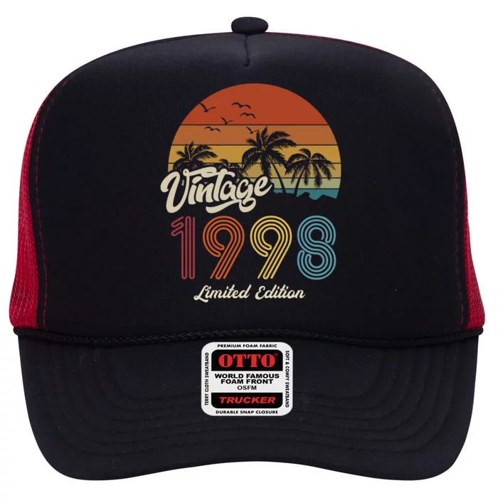 25th Birthday Vintage Limited Edition 1998 High Crown Mesh Trucker Hat