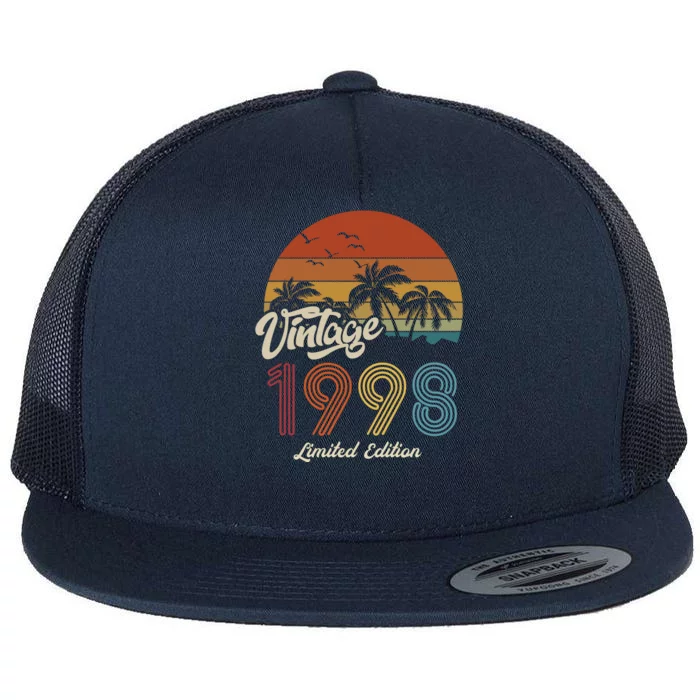 25th Birthday Vintage Limited Edition 1998 Flat Bill Trucker Hat