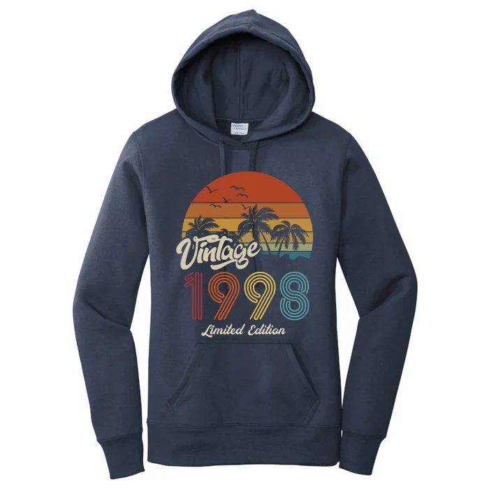 25th Birthday Vintage Limited Edition 1998 Women's Pullover Hoodie