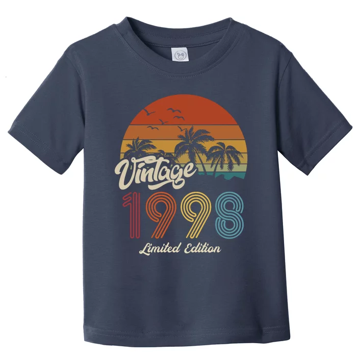 25th Birthday Vintage Limited Edition 1998 Toddler T-Shirt