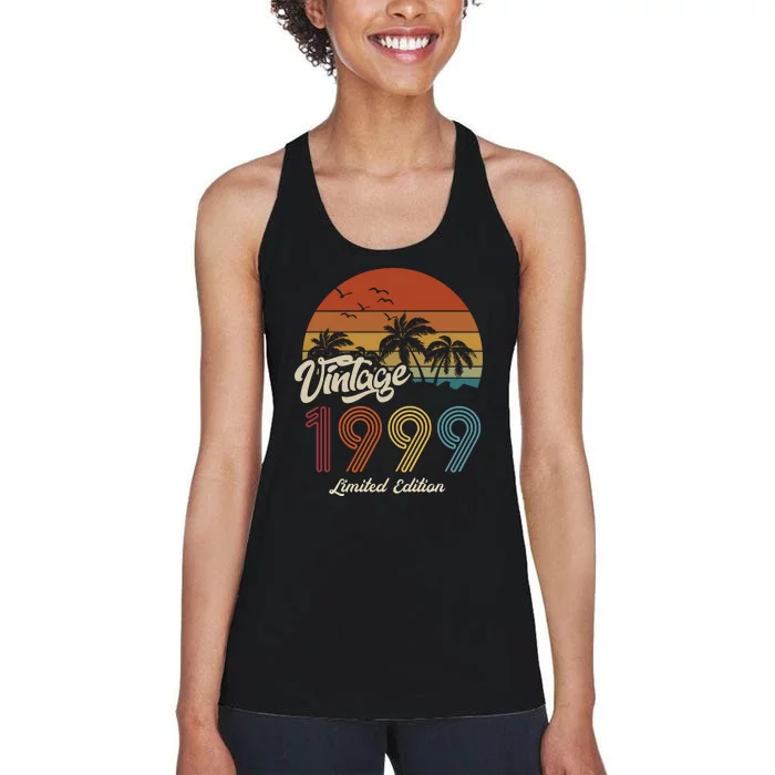 24th Birthday Vintage Limited Edition 1999 Women's Racerback Tank