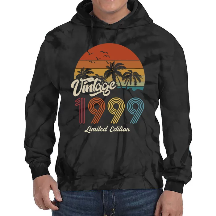 24th Birthday Vintage Limited Edition 1999 Tie Dye Hoodie