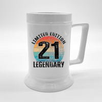 21st Birthday Vintage Legendary Bday Limited Edition Beer Stein