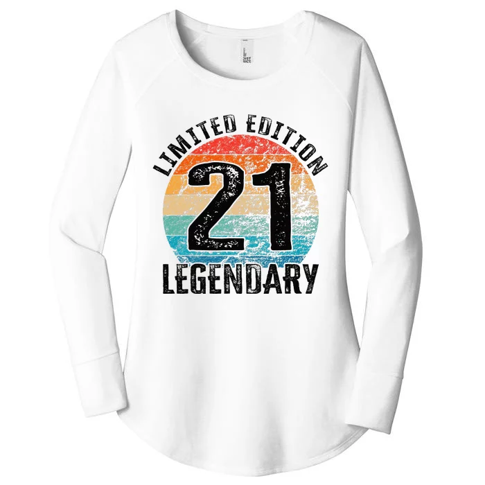 21st Birthday Vintage Legendary Bday Limited Edition Women's Perfect Tri Tunic Long Sleeve Shirt