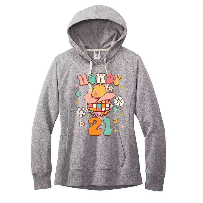 21st Birthday Western Life Howdy 21 Wild West Country Life Women's Fleece Hoodie