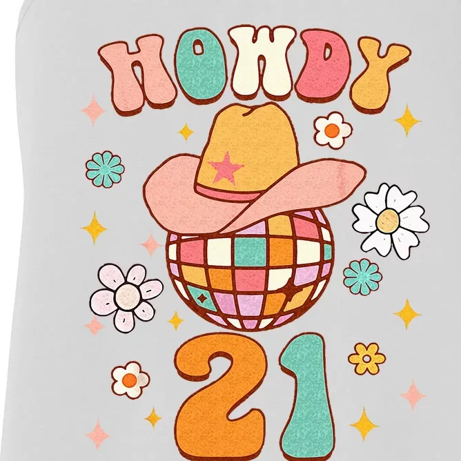 21st Birthday Western Life Howdy 21 Wild West Country Life Women's Racerback Tank