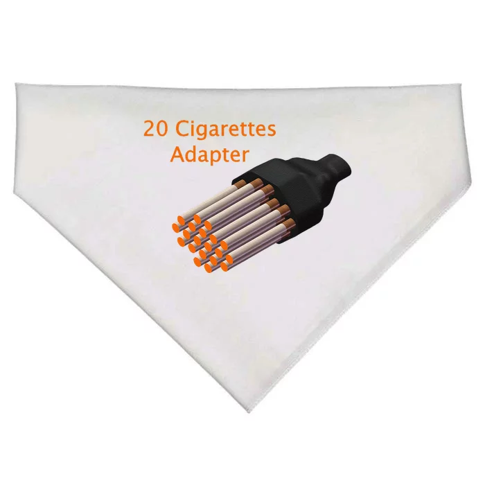 20 Cigarettes Adapters Funny USA-Made Doggie Bandana