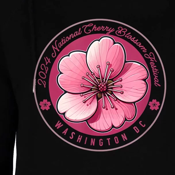 2024 Cherry Blossom Festival Washington Dc Souvenir Womens Funnel Neck Pullover Hood