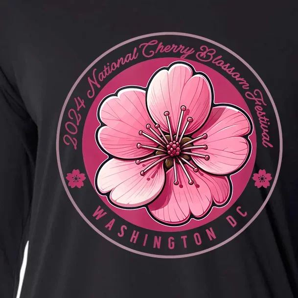 2024 Cherry Blossom Festival Washington Dc Souvenir Cooling Performance Long Sleeve Crew