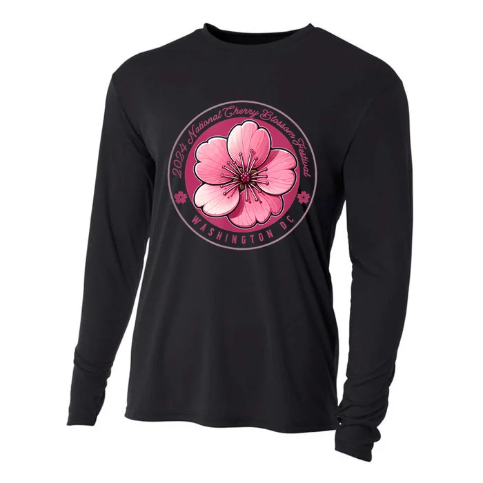 2024 Cherry Blossom Festival Washington Dc Souvenir Cooling Performance Long Sleeve Crew