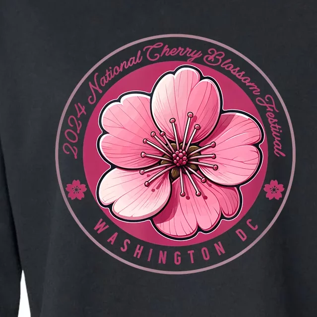 2024 Cherry Blossom Festival Washington Dc Souvenir Cropped Pullover Crew