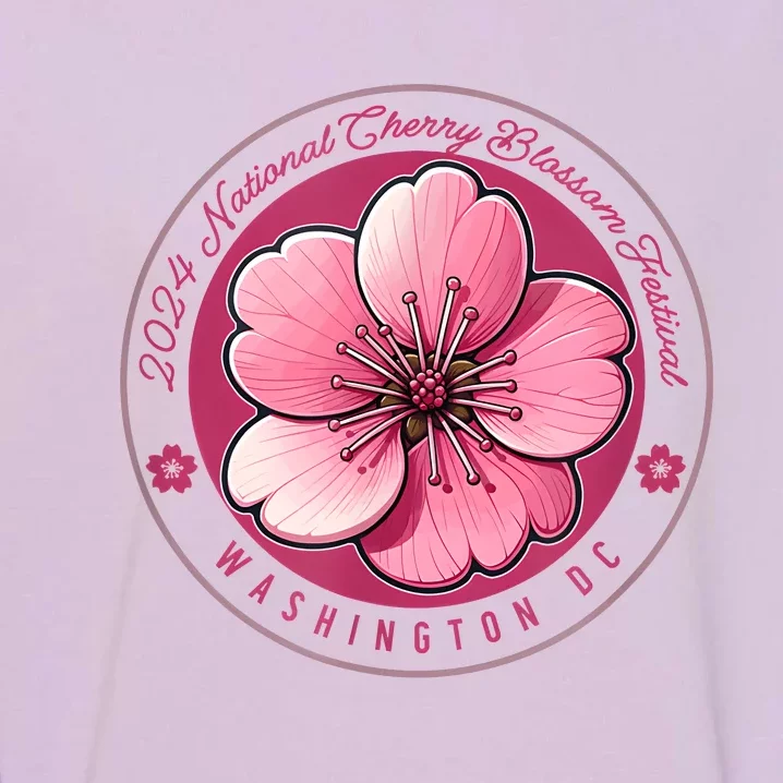 2024 Cherry Blossom Festival Washington Dc Souvenir Garment-Dyed Sweatshirt