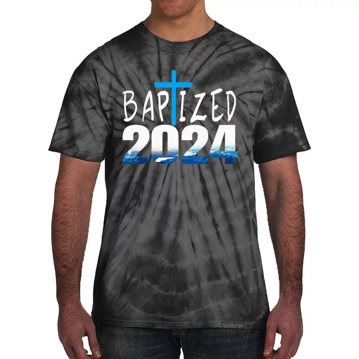 2024 Christian Baptism Baptized Tie-Dye T-Shirt