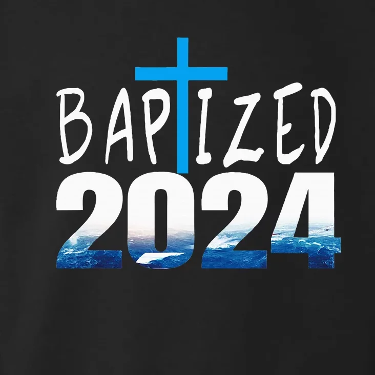 2024 Christian Baptism Baptized Toddler Hoodie