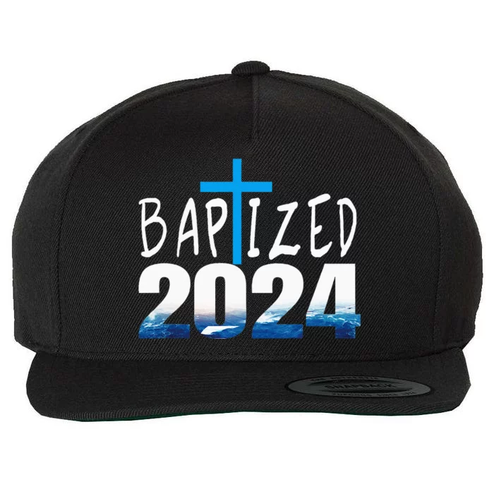 2024 Christian Baptism Baptized Wool Snapback Cap