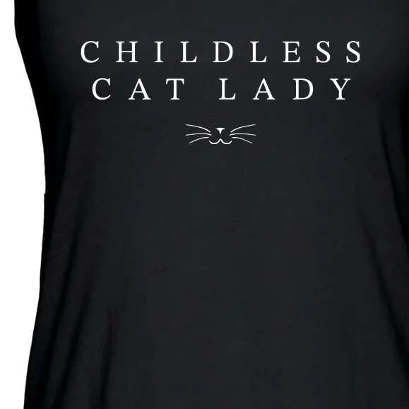 2024 Childless Cat Lady Ladies Essential Flowy Tank