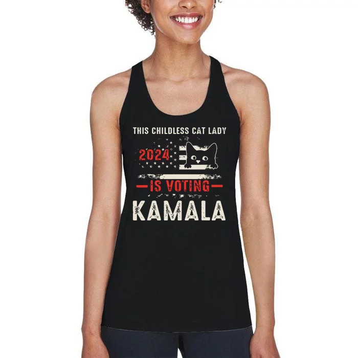 2024 Childless Cat Lady Women's Racerback Tank