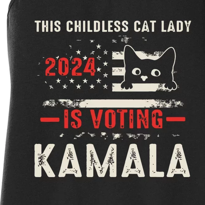 2024 Childless Cat Lady Women's Racerback Tank