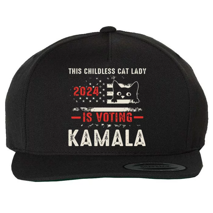 2024 Childless Cat Lady Wool Snapback Cap