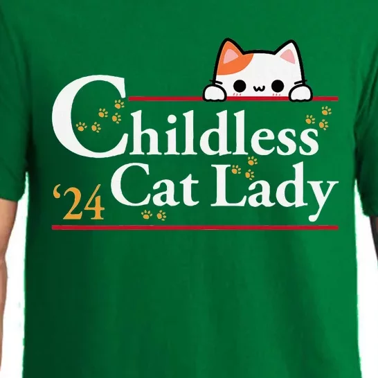 2024 Childless Cat Lady For President Pajama Set