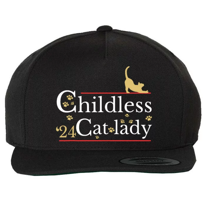 2024 Childless Cat Lady Wool Snapback Cap