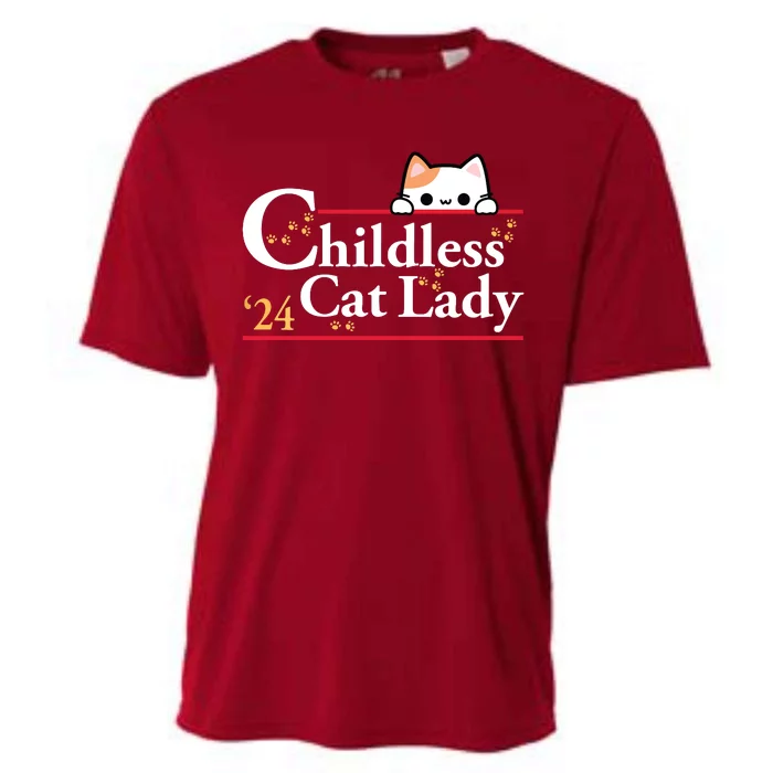 2024 Childless Cat Lady For President Cooling Performance Crew T-Shirt