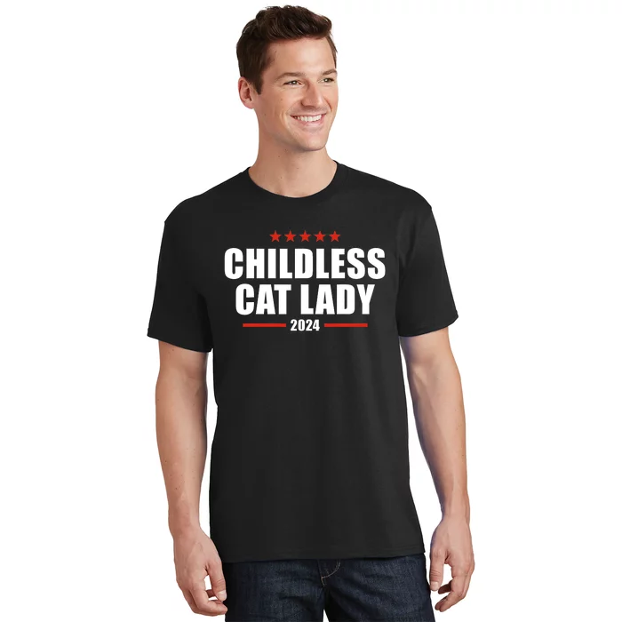 2024 Childless Cat Lady For President T-Shirt