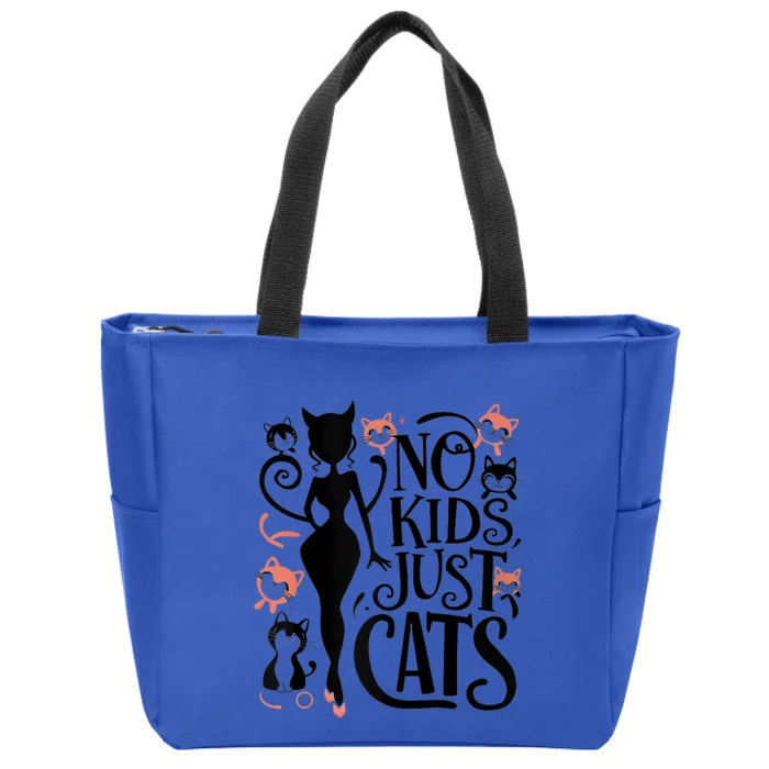 2024 Childless Cat Lady For President Zip Tote Bag