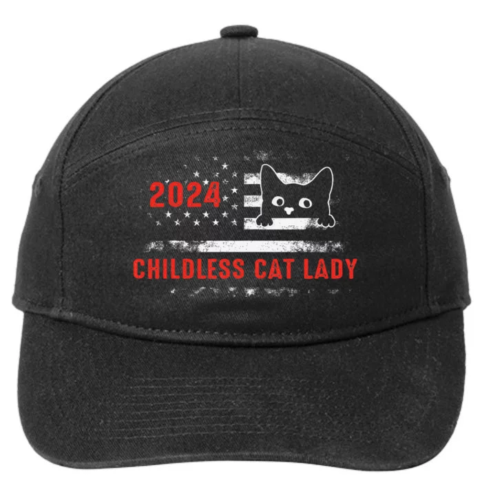 2024 Childless Cat Lady 7-Panel Snapback Hat