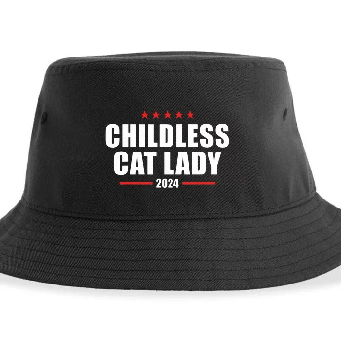 2024 Childless Cat Lady Sustainable Bucket Hat