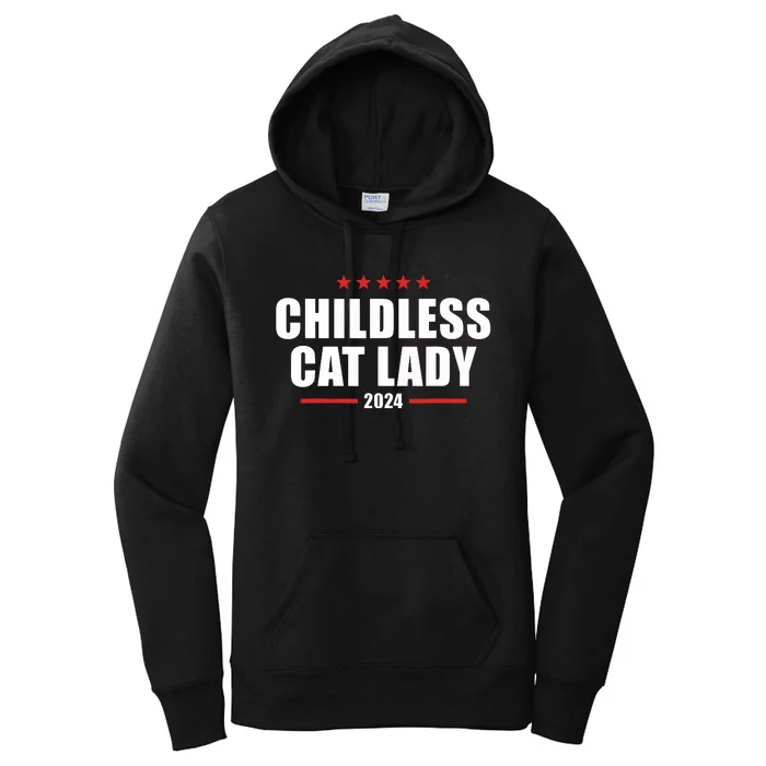 2024 Childless Cat Lady Women's Pullover Hoodie