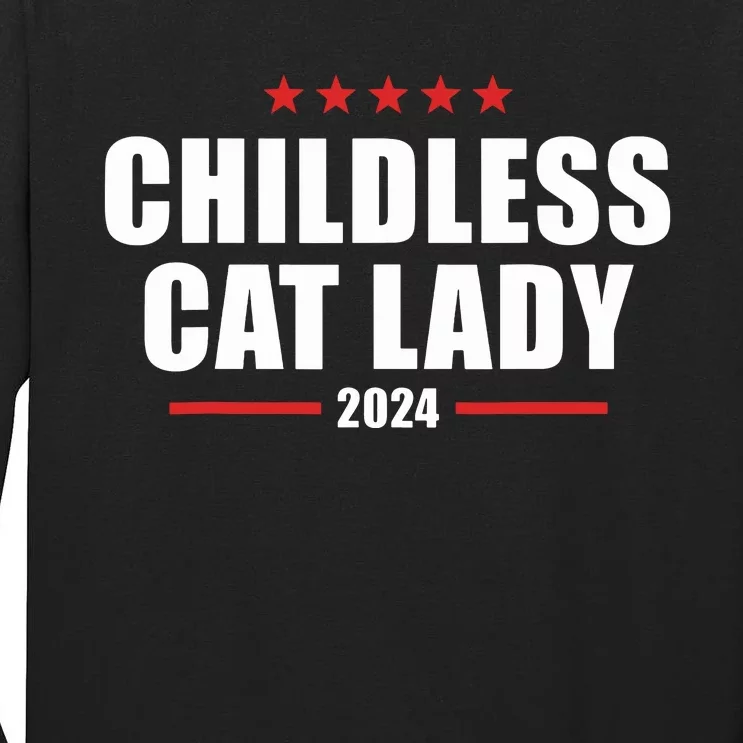 2024 Childless Cat Lady Tall Long Sleeve T-Shirt