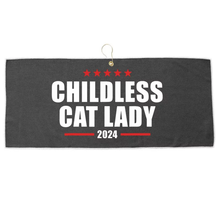 2024 Childless Cat Lady Large Microfiber Waffle Golf Towel