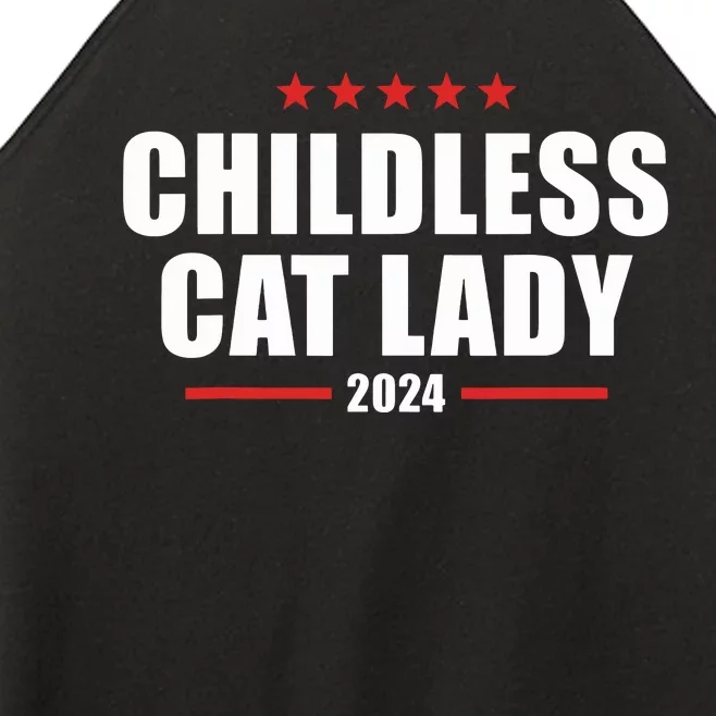 2024 Childless Cat Lady Women’s Perfect Tri Rocker Tank