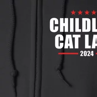 2024 Childless Cat Lady Full Zip Hoodie