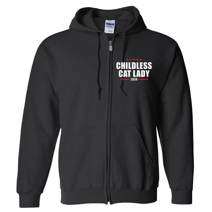 2024 Childless Cat Lady Full Zip Hoodie