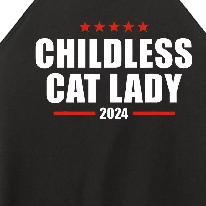 2024 Childless Cat Lady Women’s Perfect Tri Rocker Tank