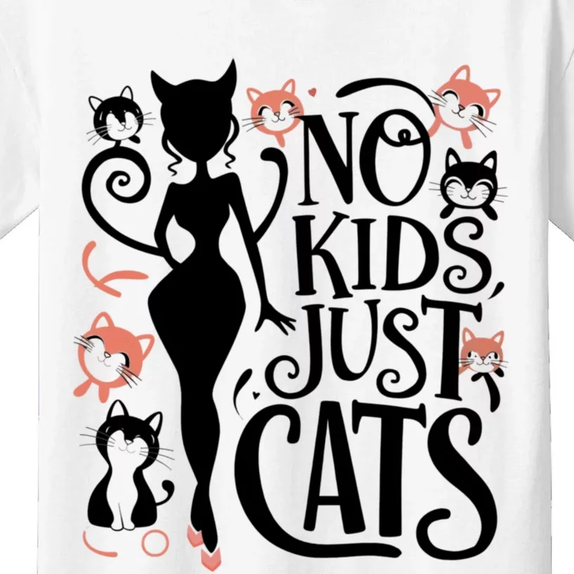 2024 Childless Cat Lady For President Kids T-Shirt