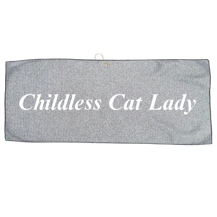 2024 Childless Cat Lady Large Microfiber Waffle Golf Towel