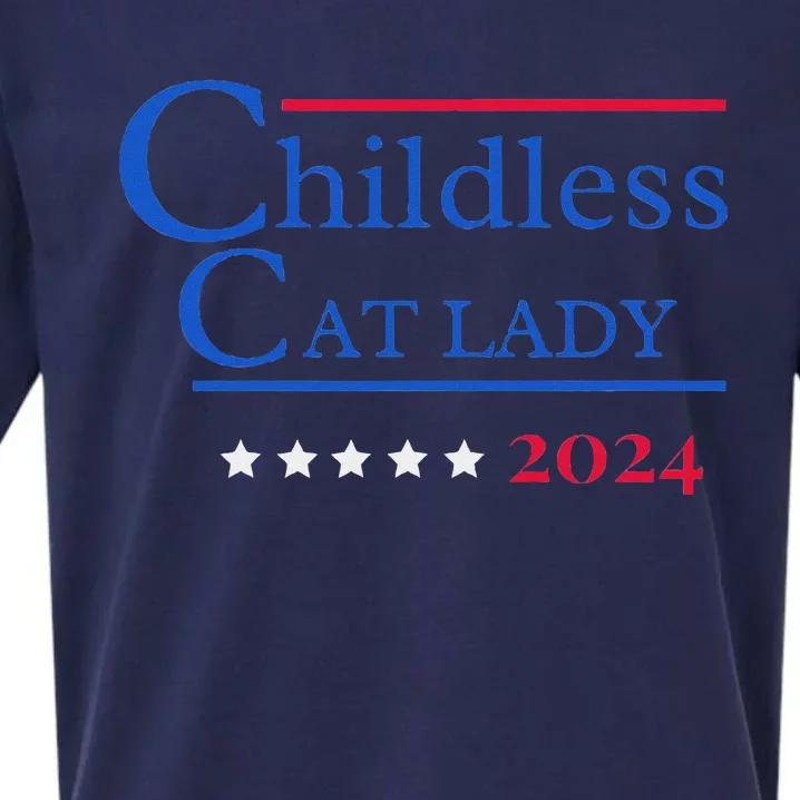 2024 Childless Cat Lady Sueded Cloud Jersey T-Shirt