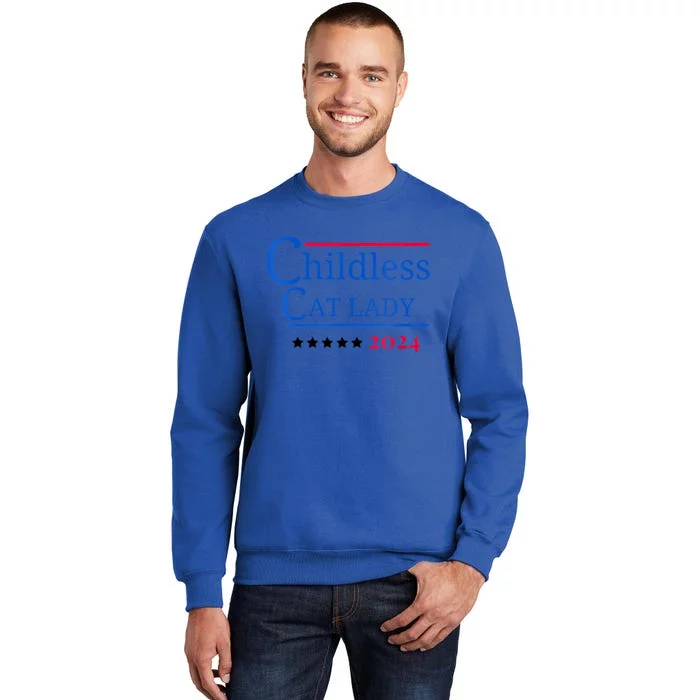 2024 Childless Cat Lady Tall Sweatshirt